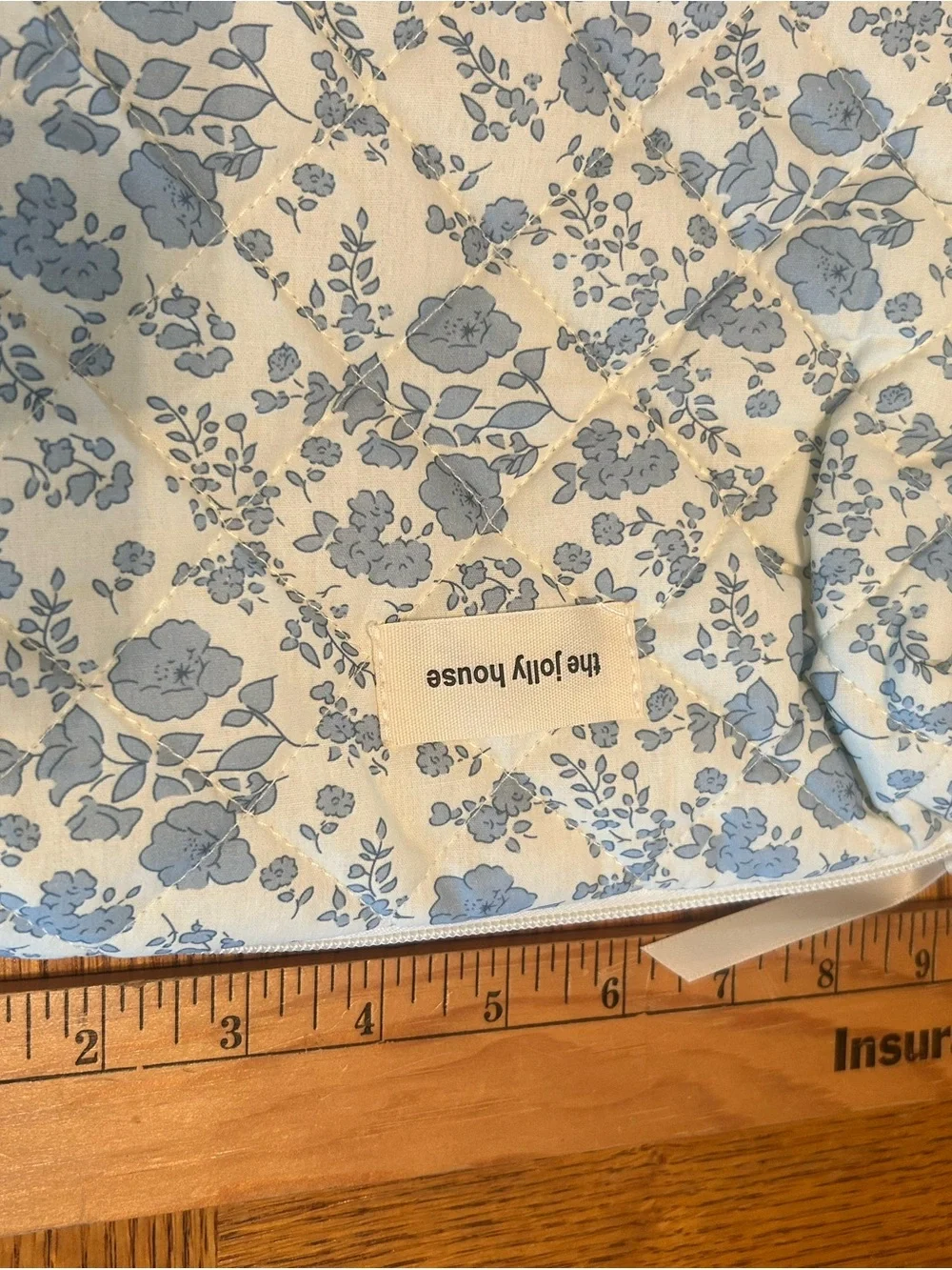 ACE Beauté Floral Eyeshadow Palette with Blue Floral Cosmetic Bag